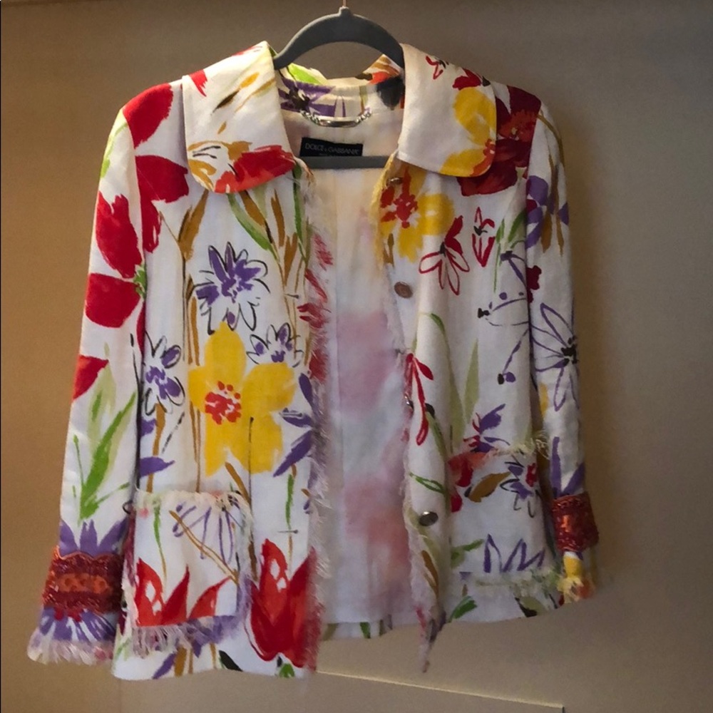 Dolce & Gabbana floral jacket size 40